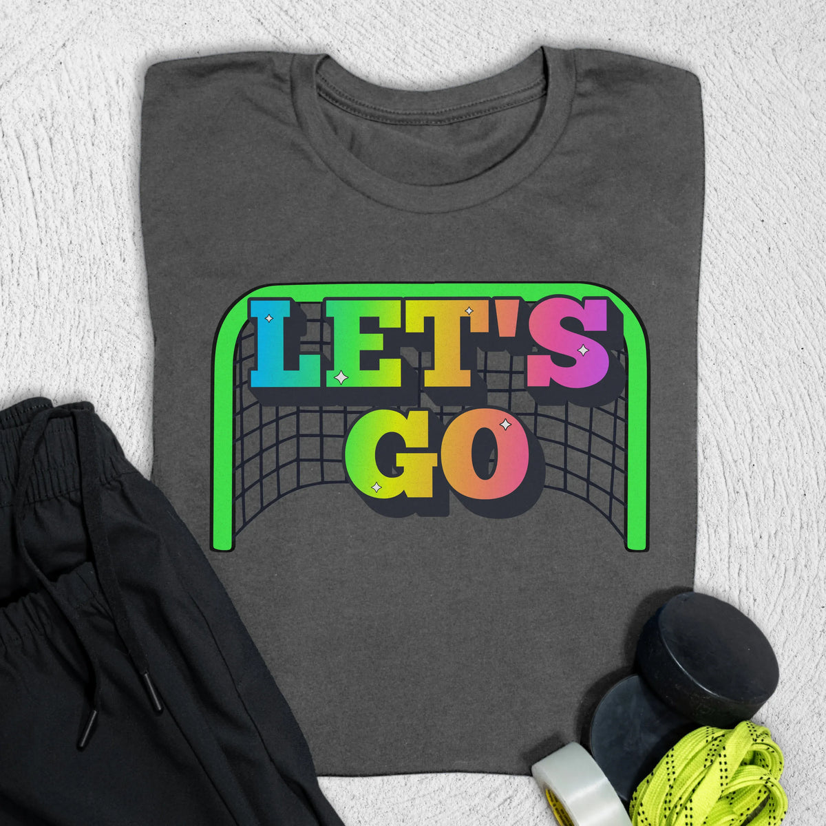 Let's Goooo T-Shirt S / Asphalt T-Shirt