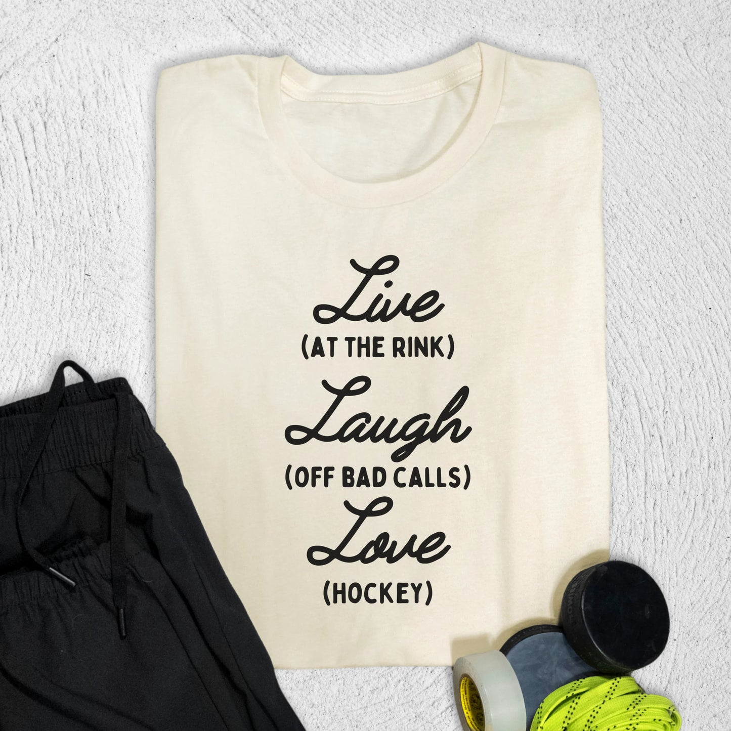 Live Laugh Love T-Shirt Natural / S T-Shirt
