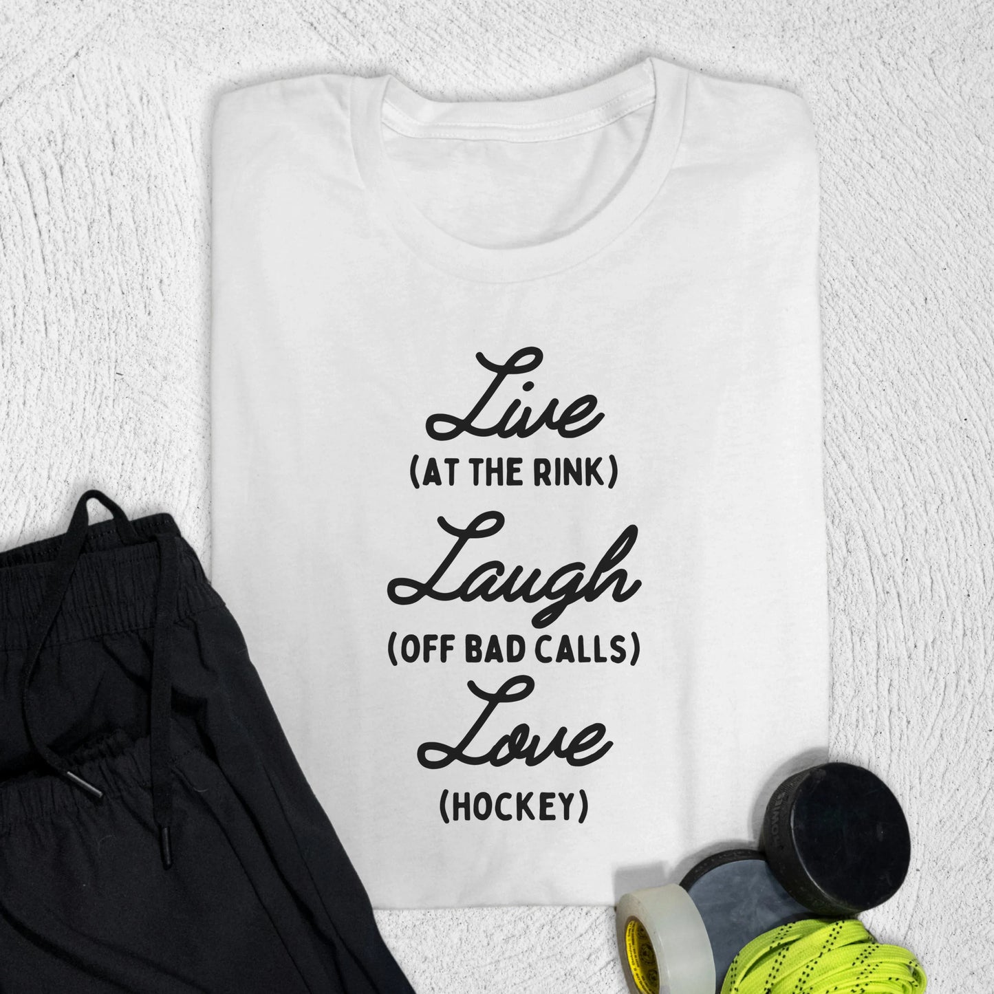 Live Laugh Love T-Shirt White / S T-Shirt