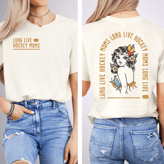 Long Live Hockey Moms T-Shirt Natural / S T-Shirt