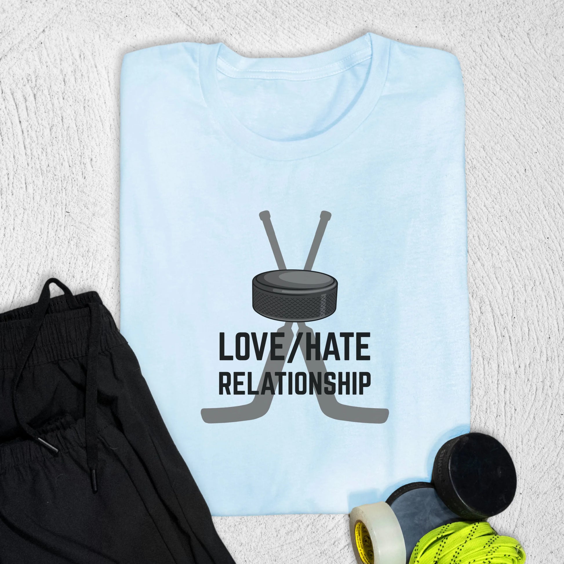 Love Hate T-Shirt Baby Blue / S T-Shirt