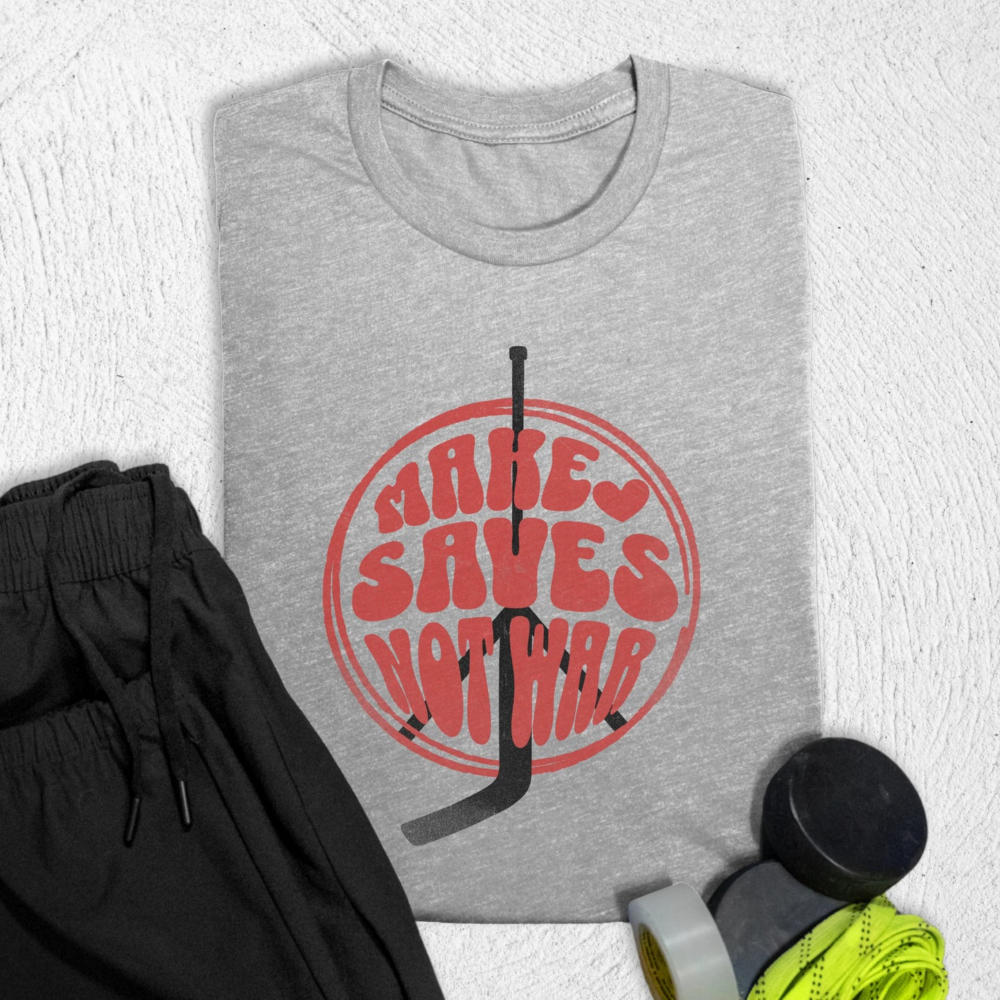 Make Saves T-Shirt S / Athletic Heather T-Shirt