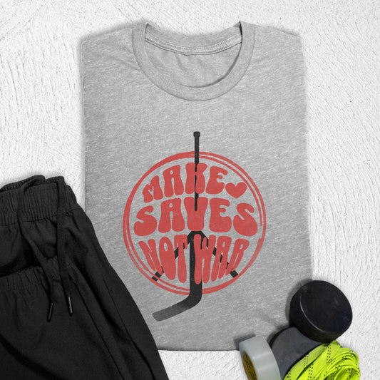 Make Saves T-Shirt S / Athletic Heather T-Shirt