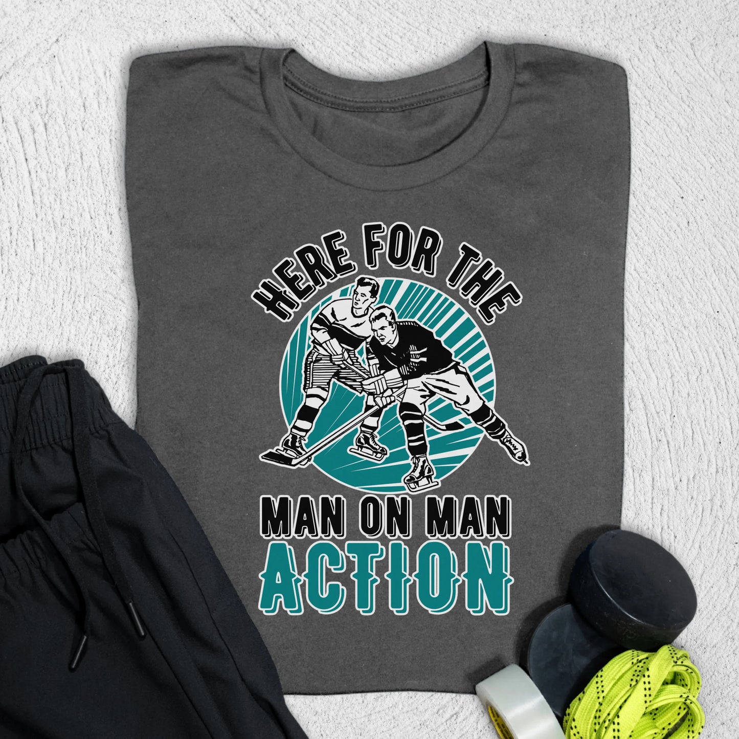 Man on Man T-Shirt Asphalt / S T-Shirt