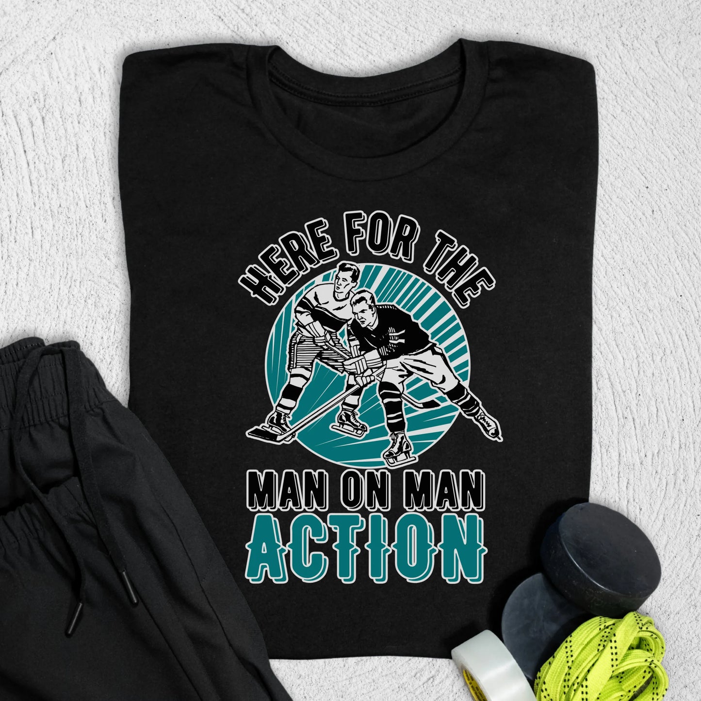 Man on Man T-Shirt Black / S T-Shirt