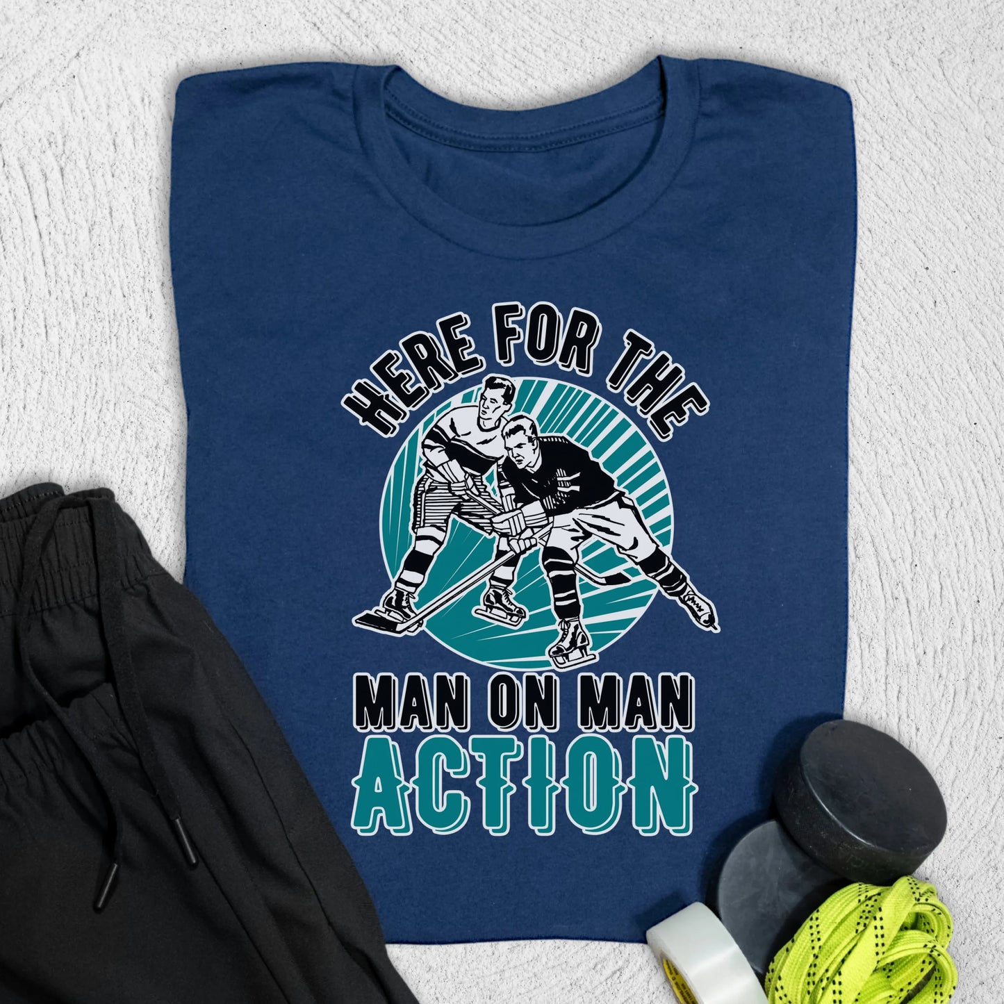 Man on Man T-Shirt Navy / S T-Shirt