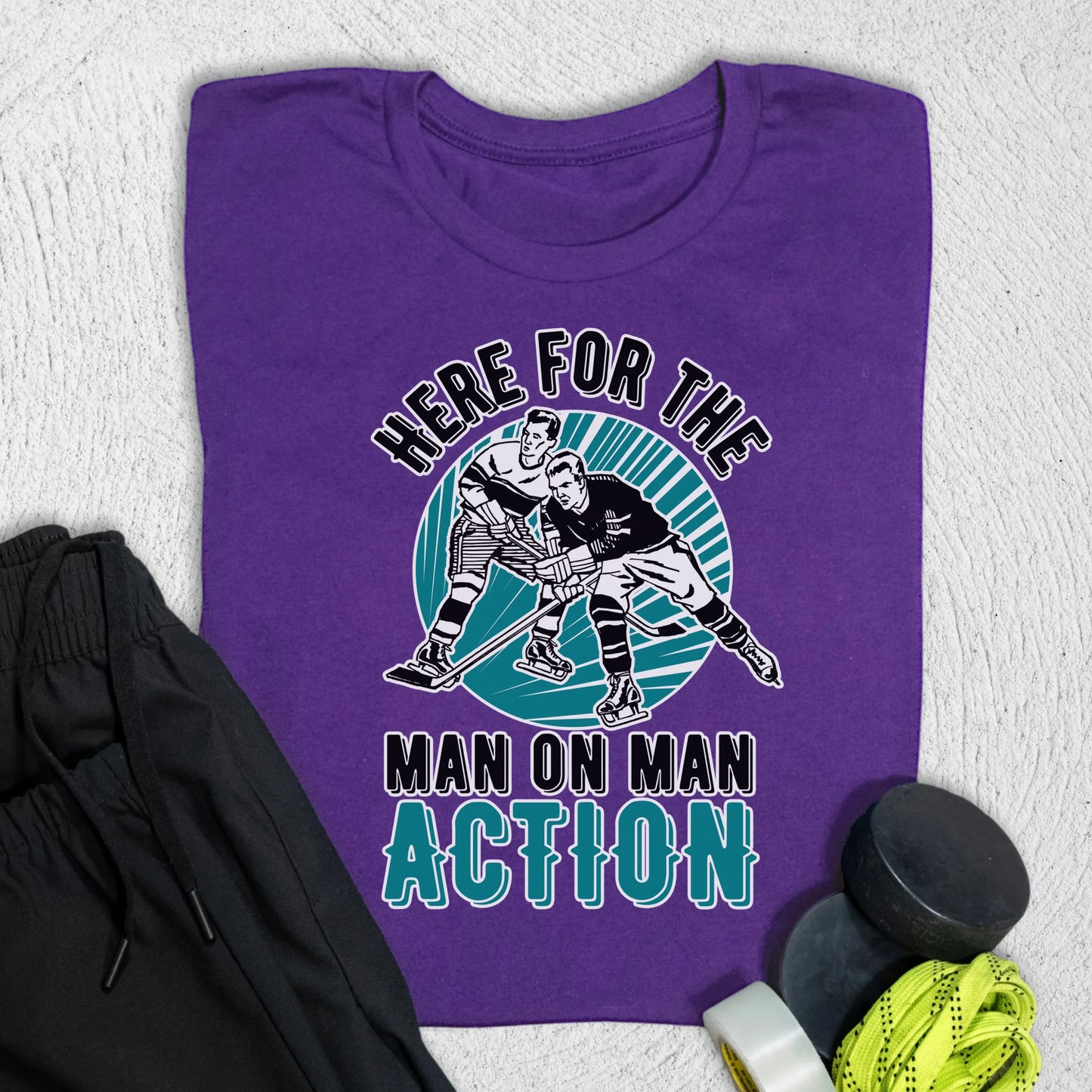Man on Man T-Shirt Team Purple / S T-Shirt