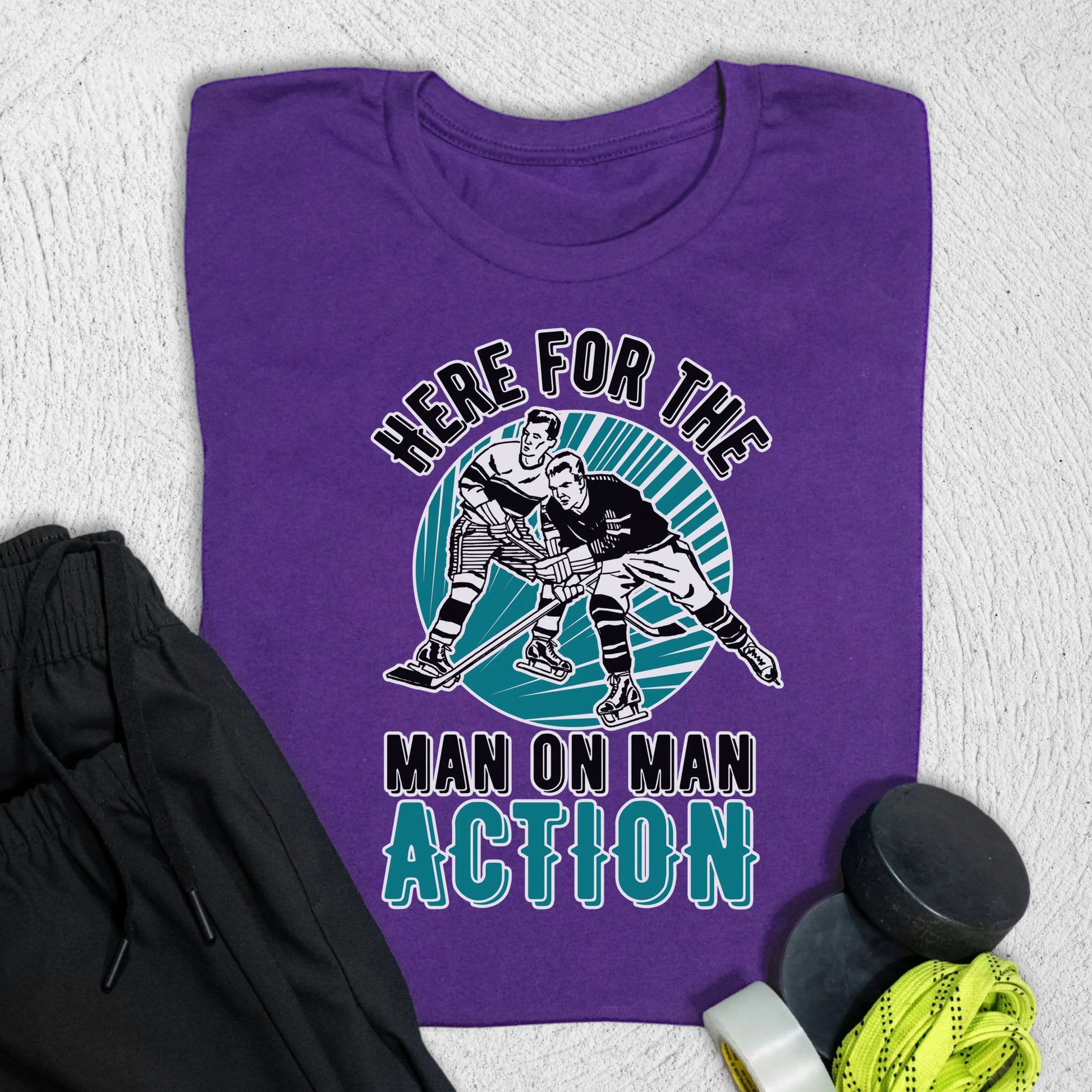 Man on Man T-Shirt Team Purple / S T-Shirt