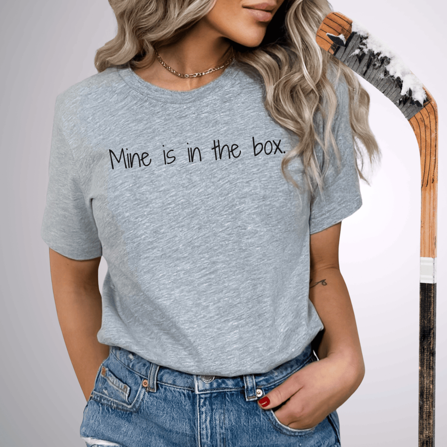 Mine is in the Box T-Shirt Athletic Heather / S T-Shirt