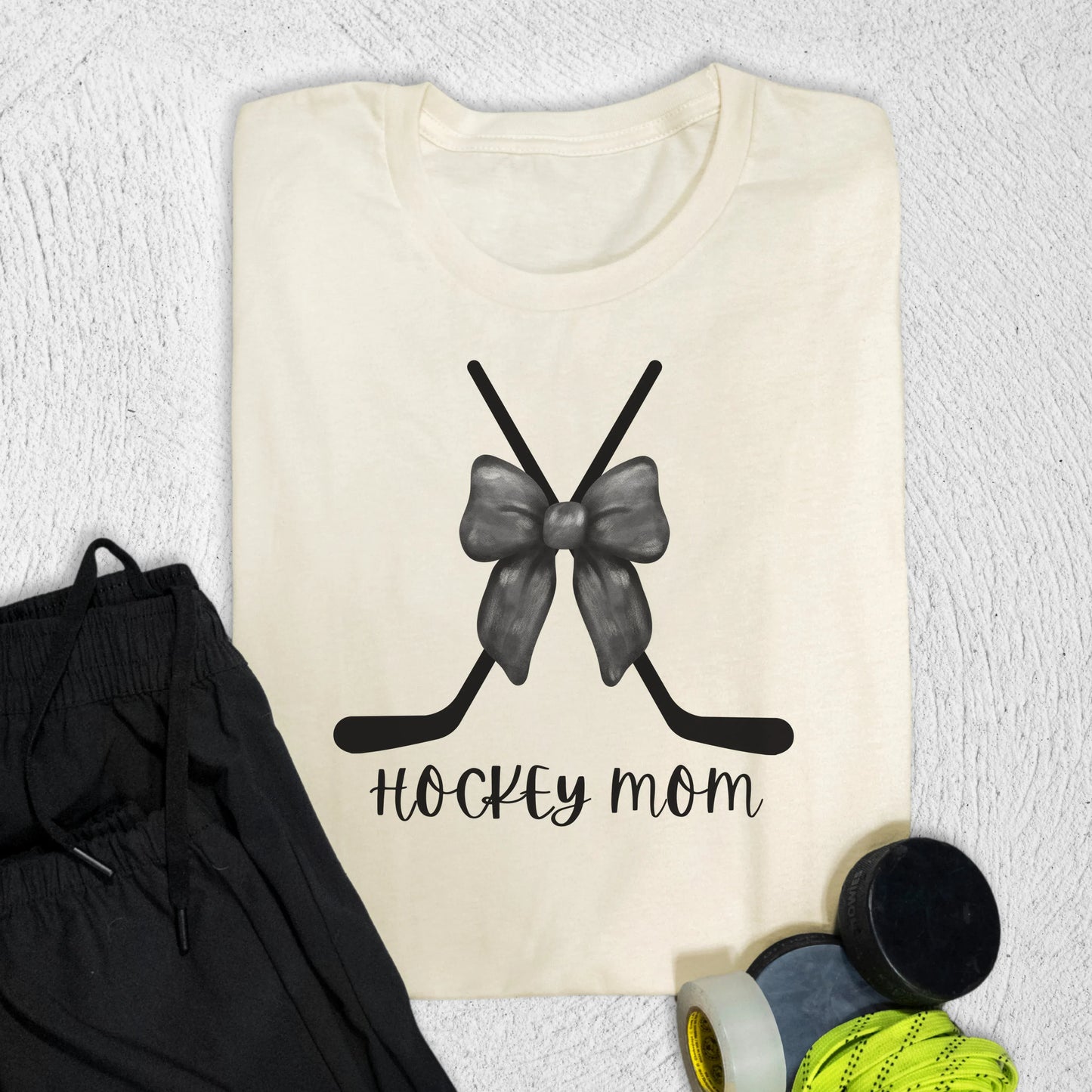 Mom Bow T-Shirt Natural / S T-Shirt