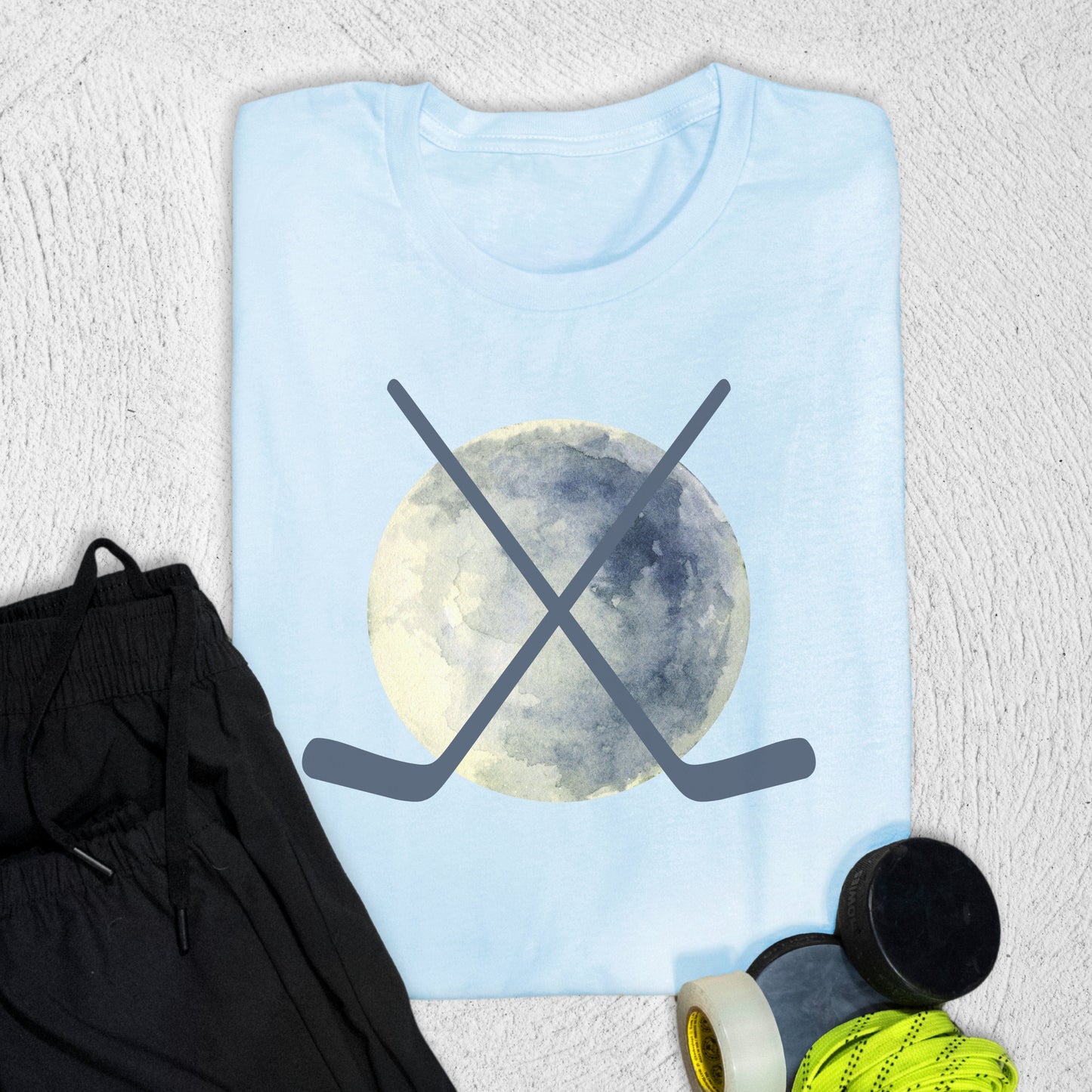 Moon Sticks T-Shirt Baby Blue / S T-Shirt