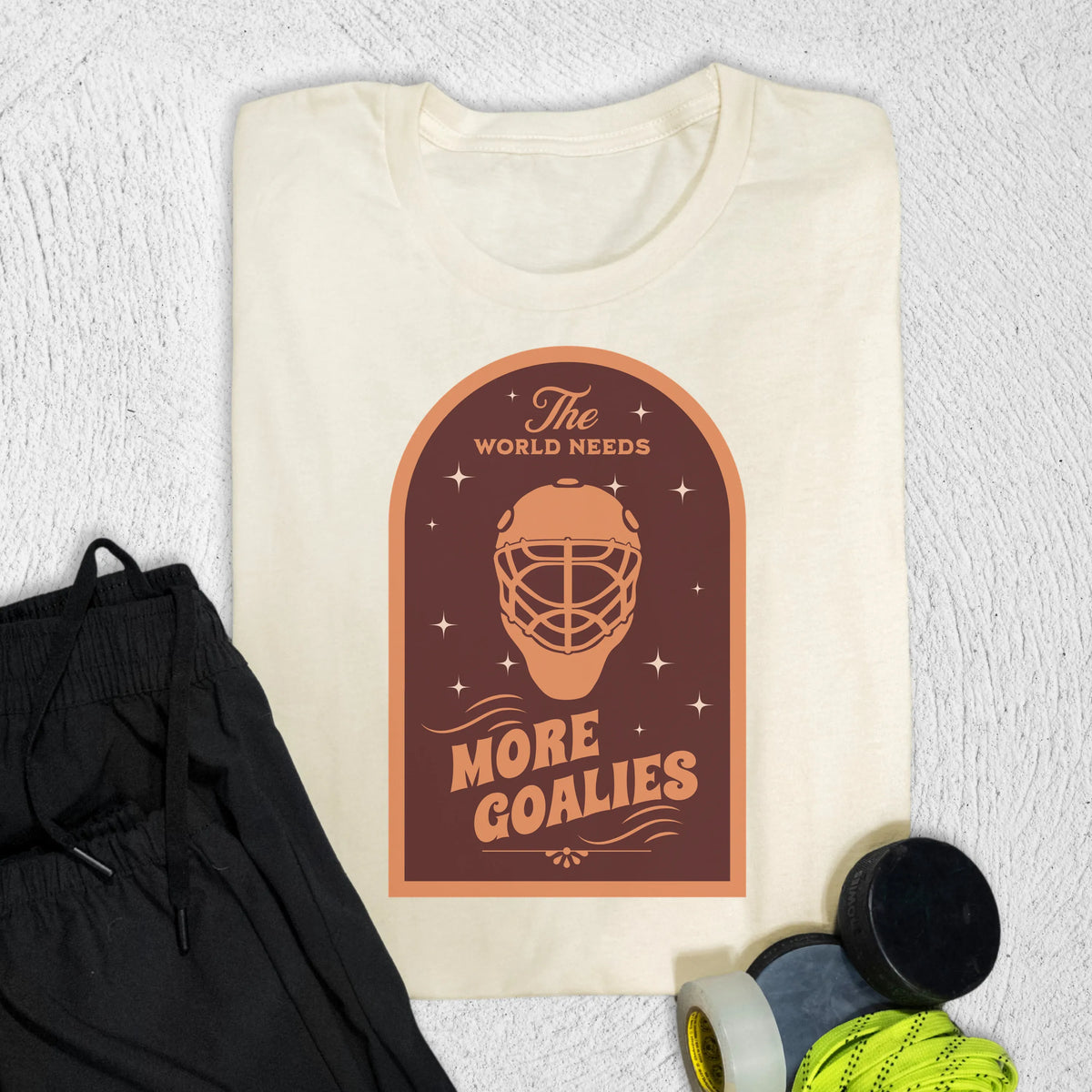 More Goalies T-Shirt S / Natural T-Shirt