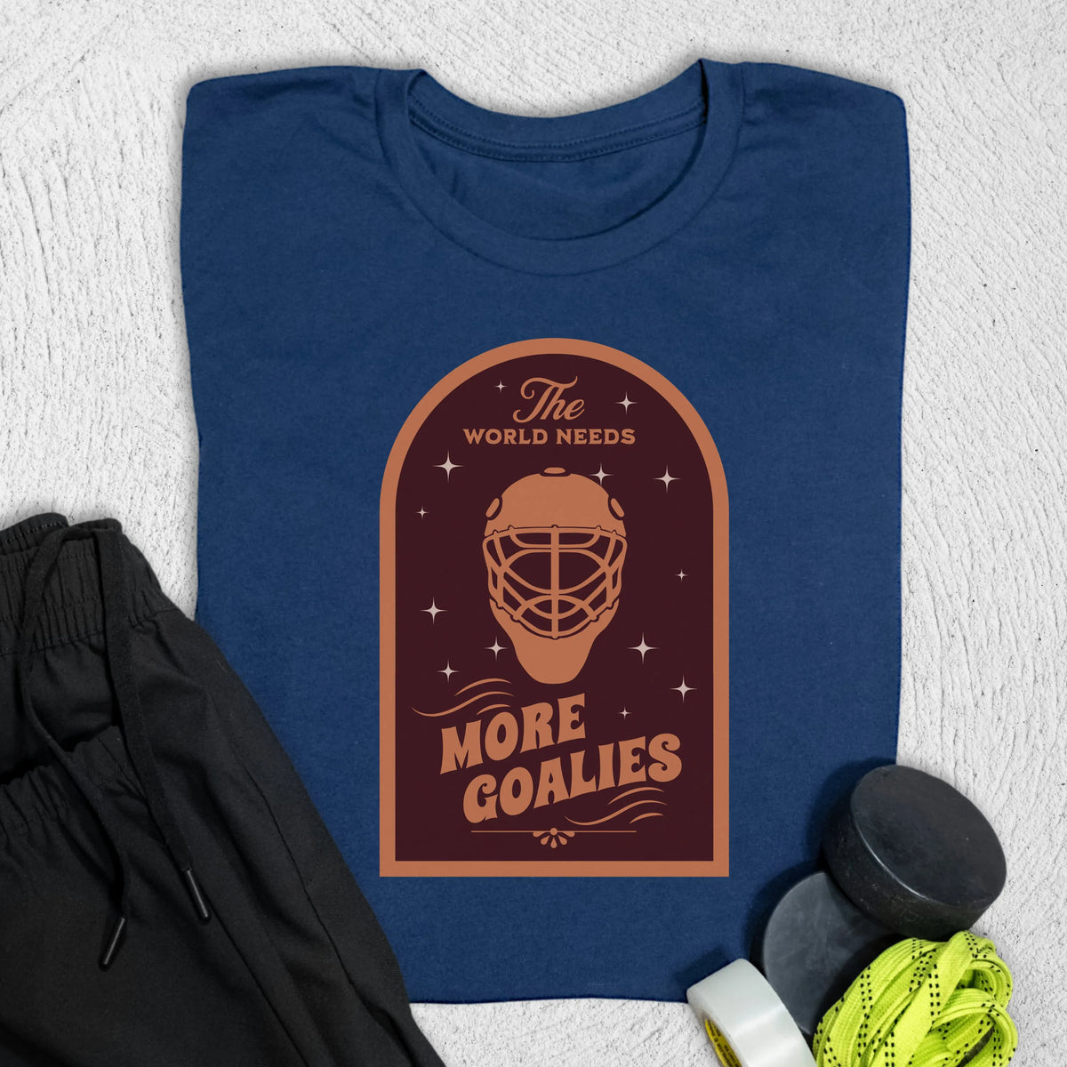 More Goalies T-Shirt S / Navy T-Shirt