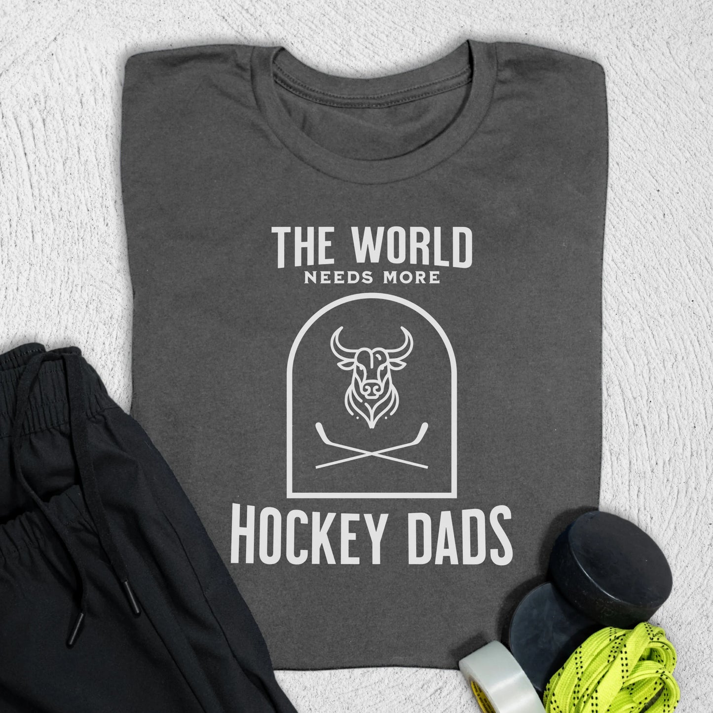 More Hockey Dads T-Shirt S / Asphalt T-Shirt
