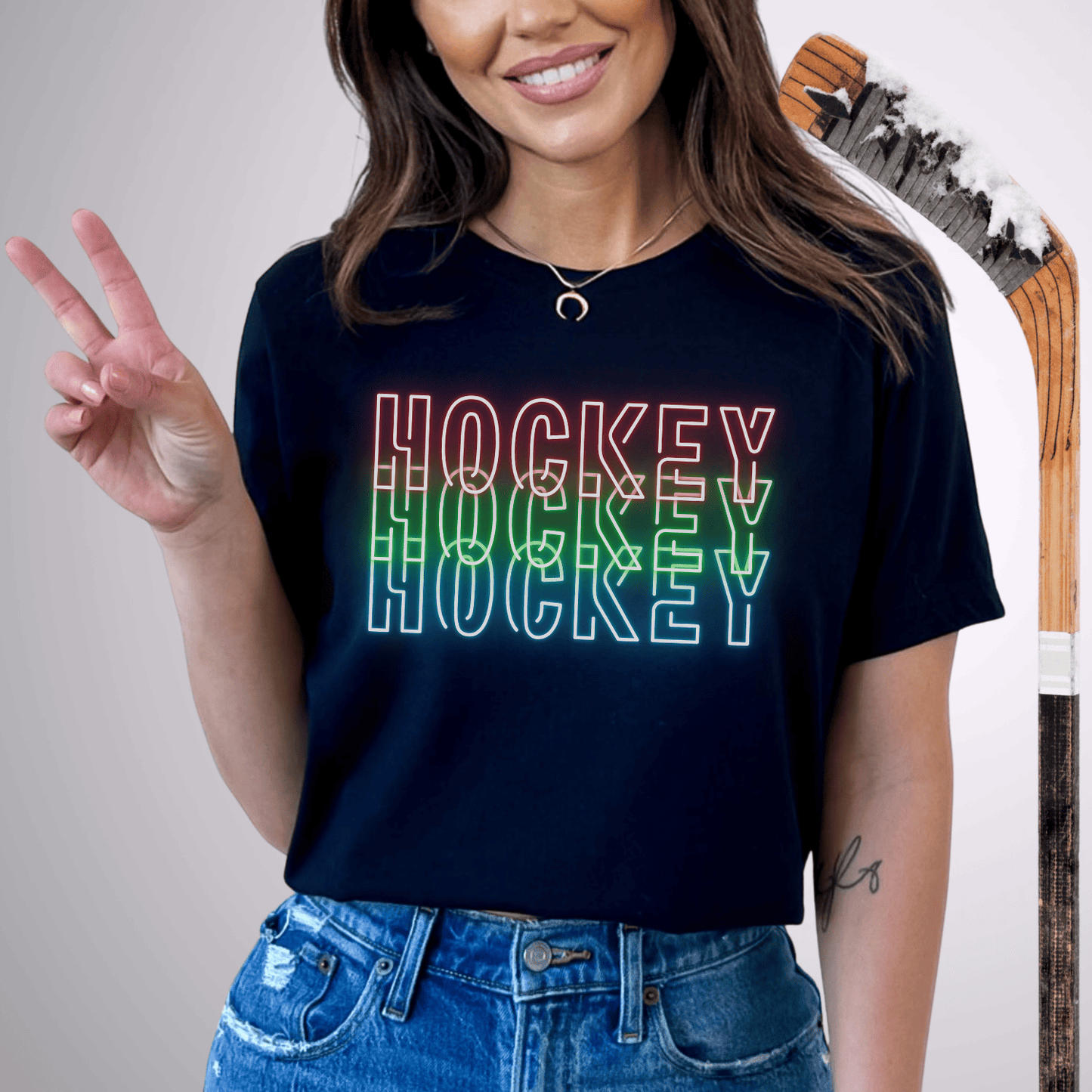 Neon Hockey T-Shirt Black / S T-Shirt