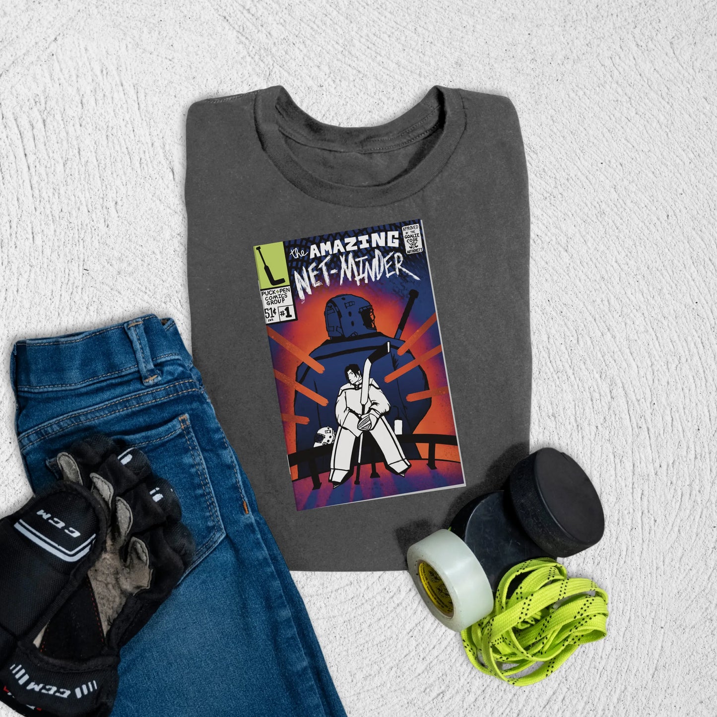NetMinder Comic T-Shirt Asphalt / S T-Shirt