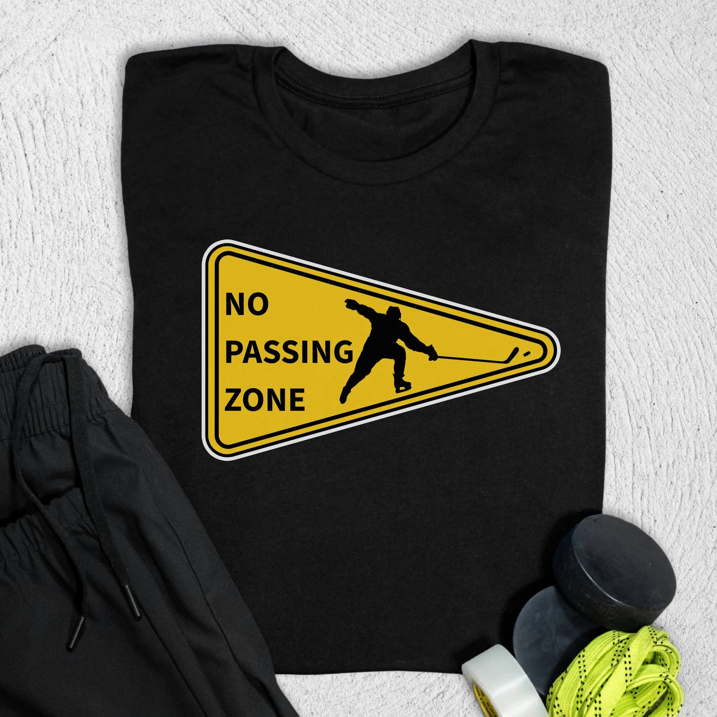No Passing Zone T-Shirt Black / S T-Shirt