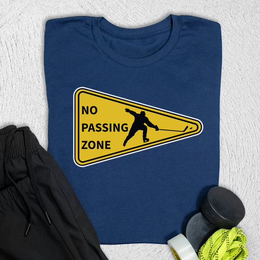 No Passing Zone T-Shirt Navy / S T-Shirt