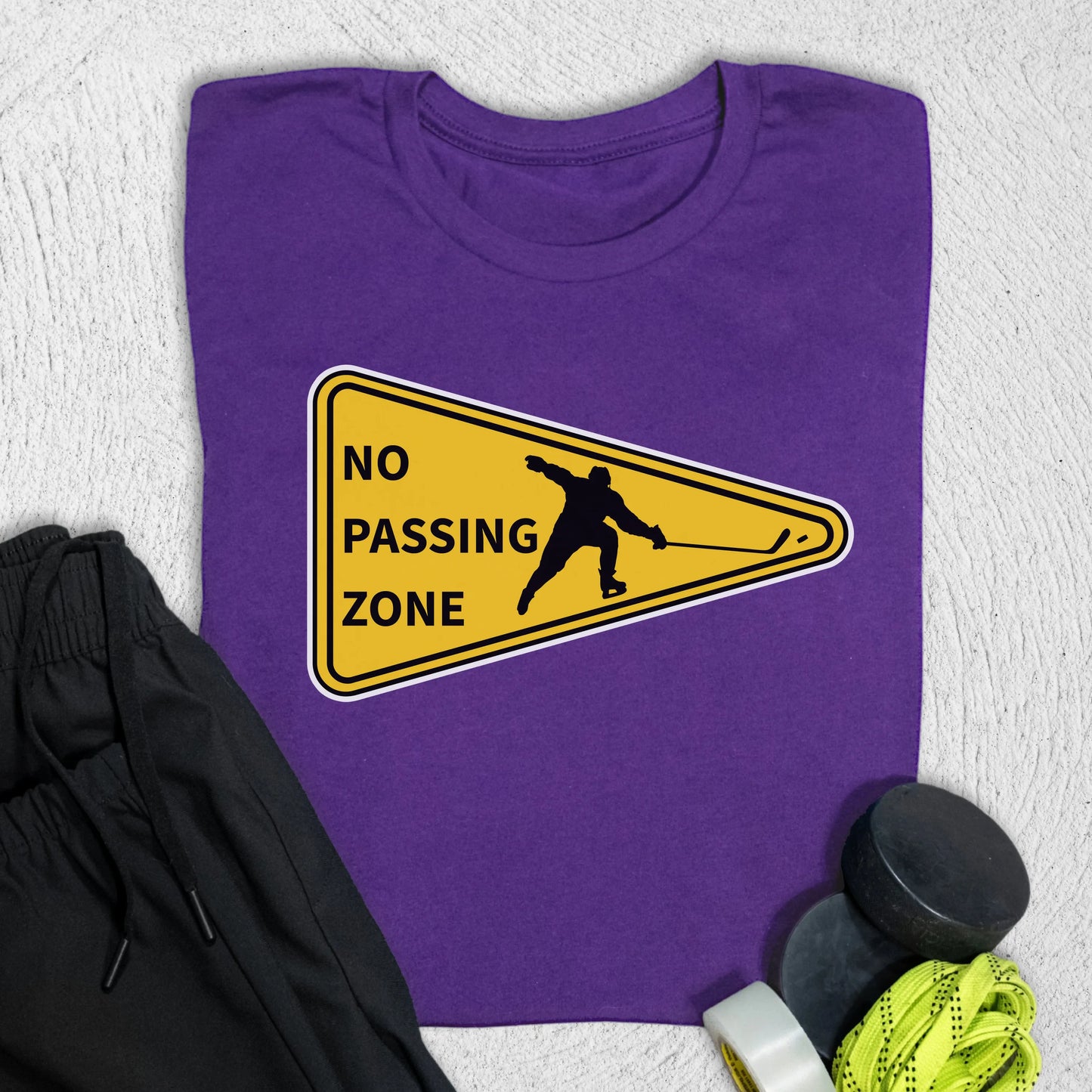 No Passing Zone T-Shirt Team Purple / S T-Shirt