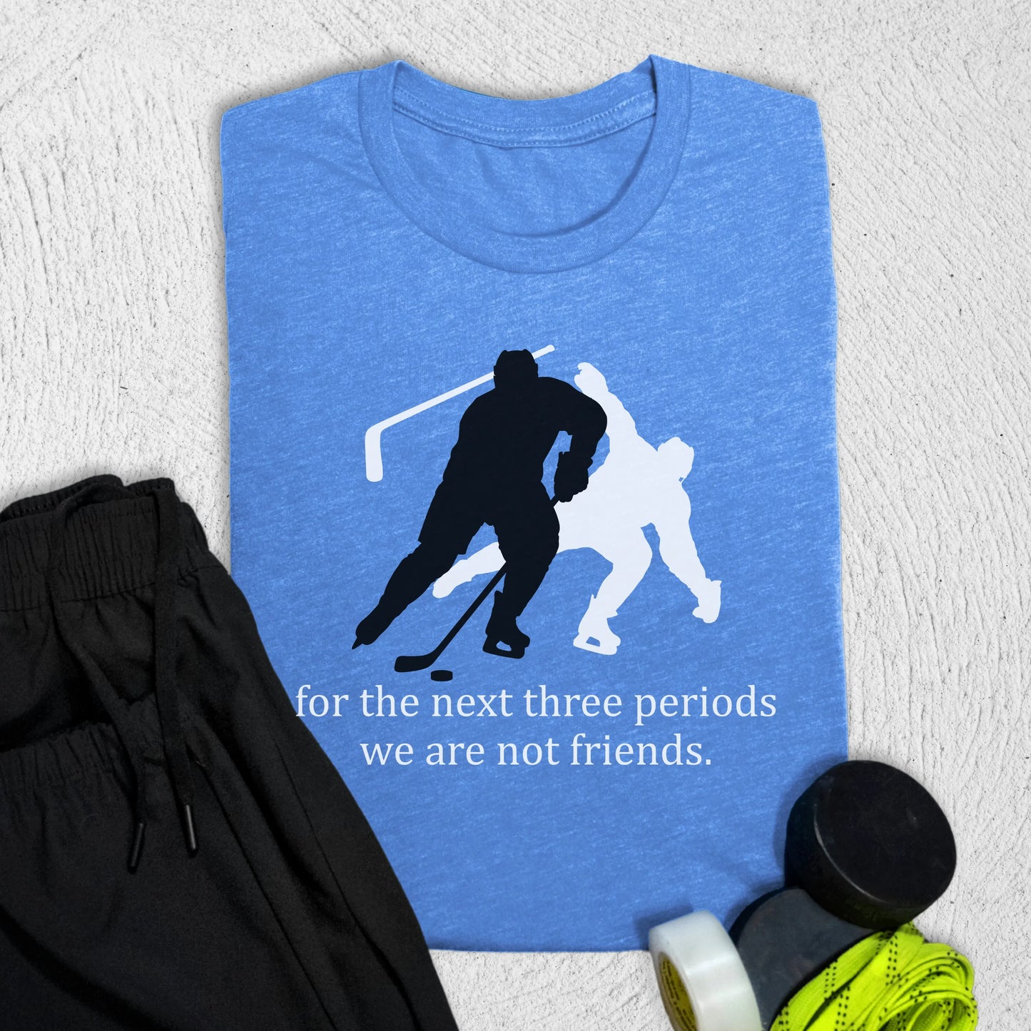 not friends T-Shirt Heather Columbia Blue / S T-Shirt