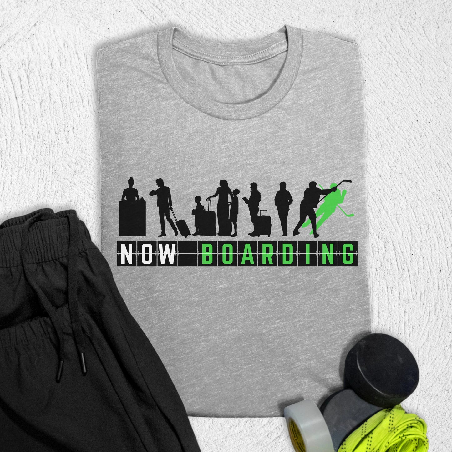 Now Boarding T-Shirt Athletic Heather / S T-Shirt