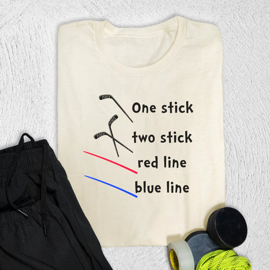 One Stick Two Stick T-Shirt Natural / S T-Shirt