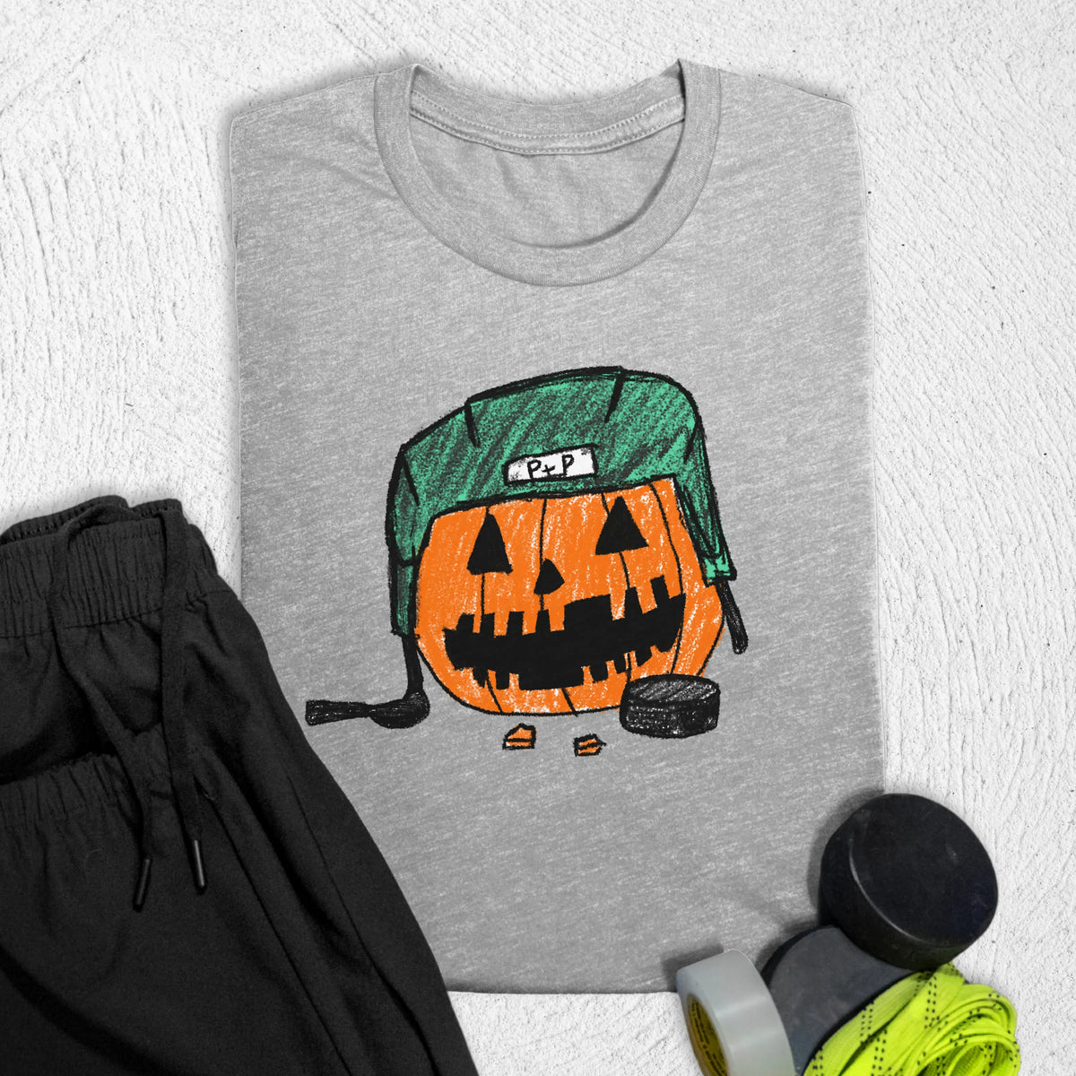 Penalty Box Pumpkin T-Shirt Athletic Heather / S T-Shirt