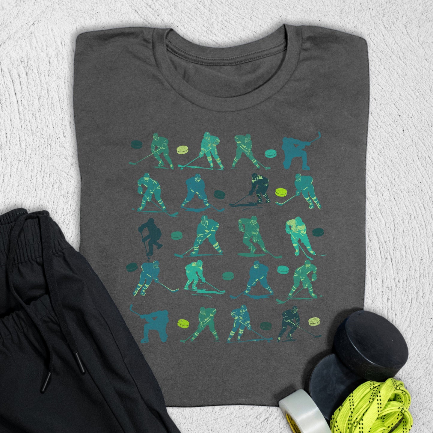 Player Print T-Shirt Asphalt / S T-Shirt