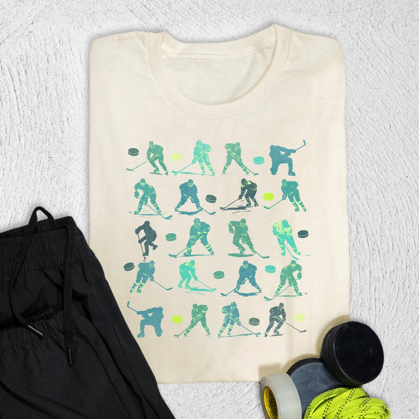 Player Print T-Shirt Natural / S T-Shirt