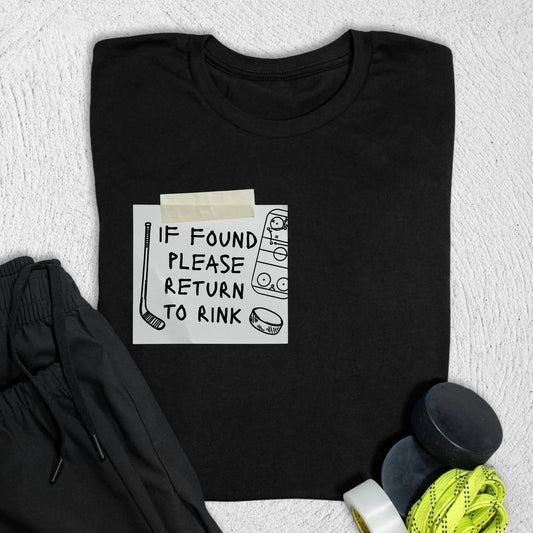 Please Return T-Shirt S / Black T-Shirt