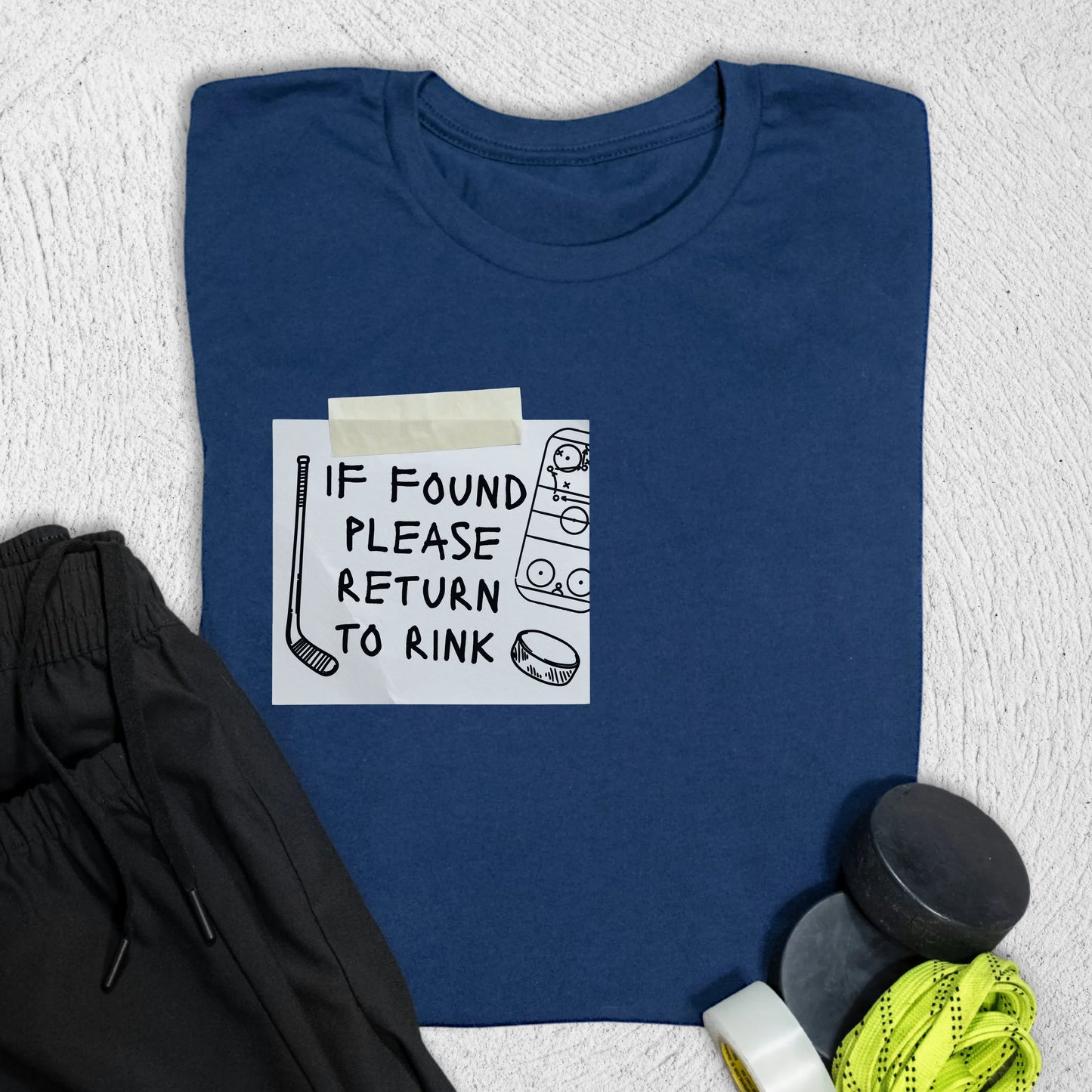 Please Return T-Shirt S / Navy T-Shirt
