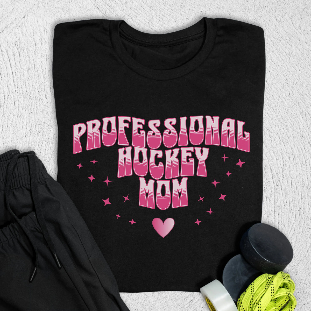 Pro Hockey Mom T-Shirt S / Black T-Shirt