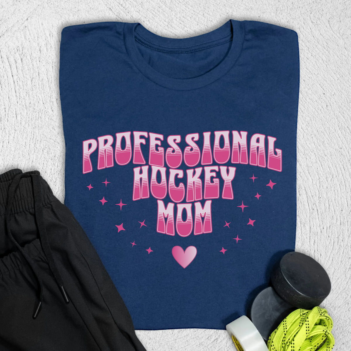 Pro Hockey Mom T-Shirt S / Navy T-Shirt