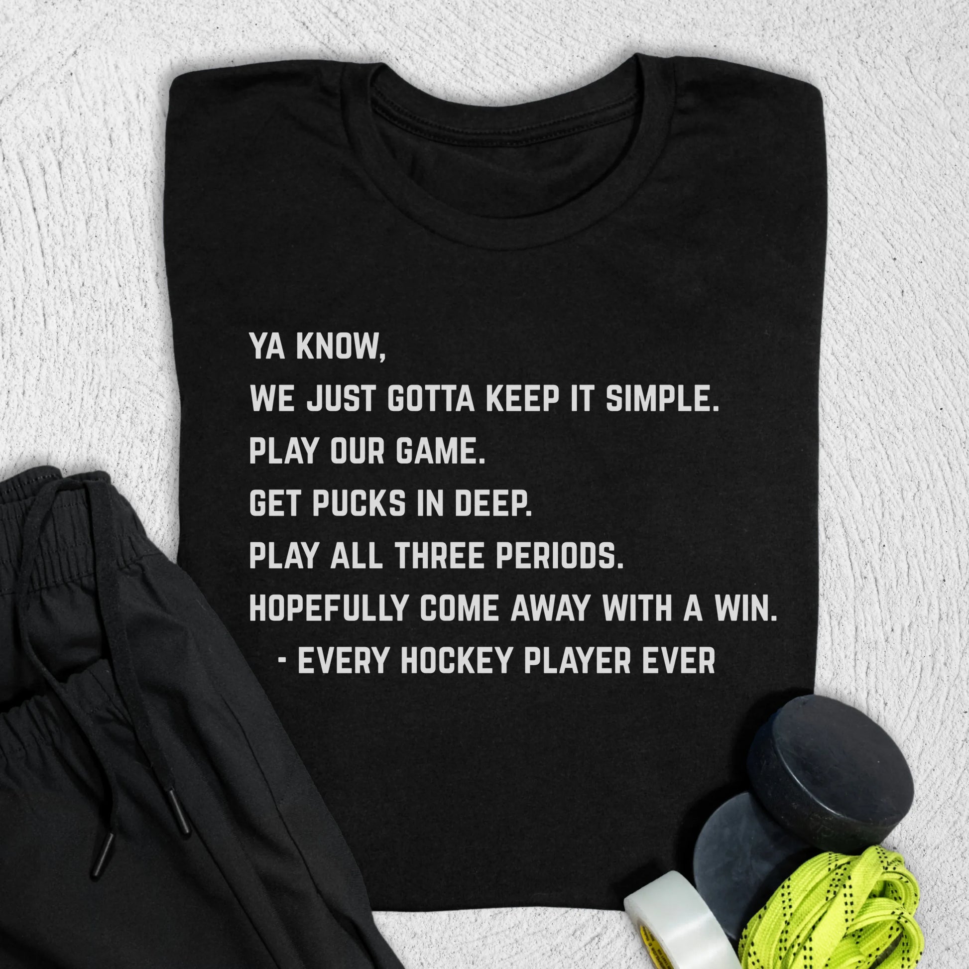 Pucks In Deep T-Shirt S / Black T-Shirt