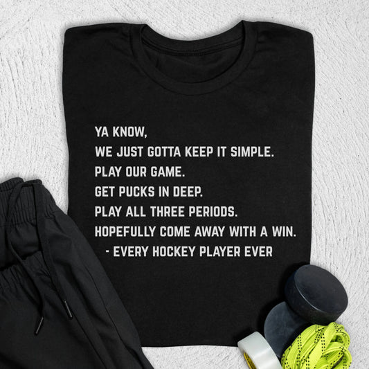 Pucks In Deep T-Shirt S / Black T-Shirt