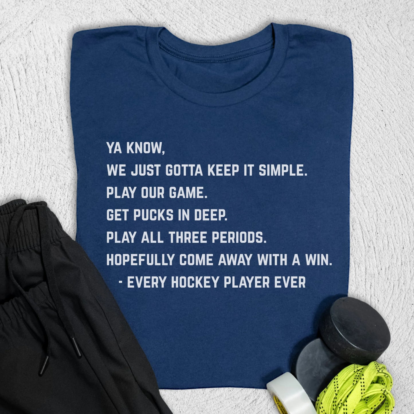 Pucks In Deep T-Shirt S / Navy T-Shirt
