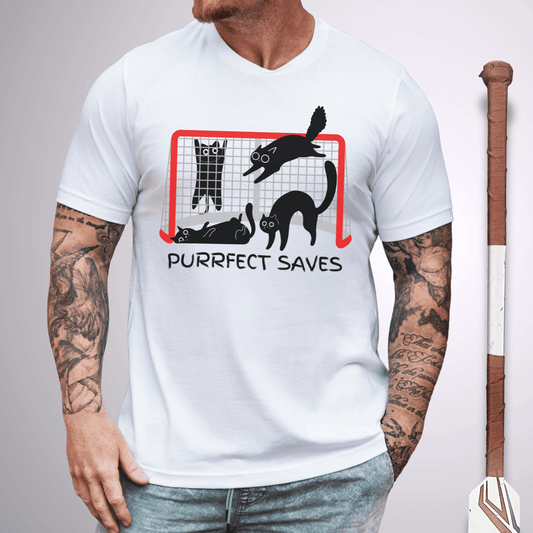 Purrfect Saves T-Shirt White / S T-Shirt