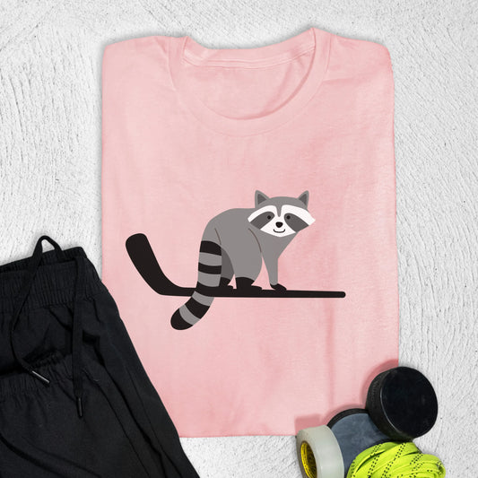 Raccoon T-Shirt S / Pink T-Shirt