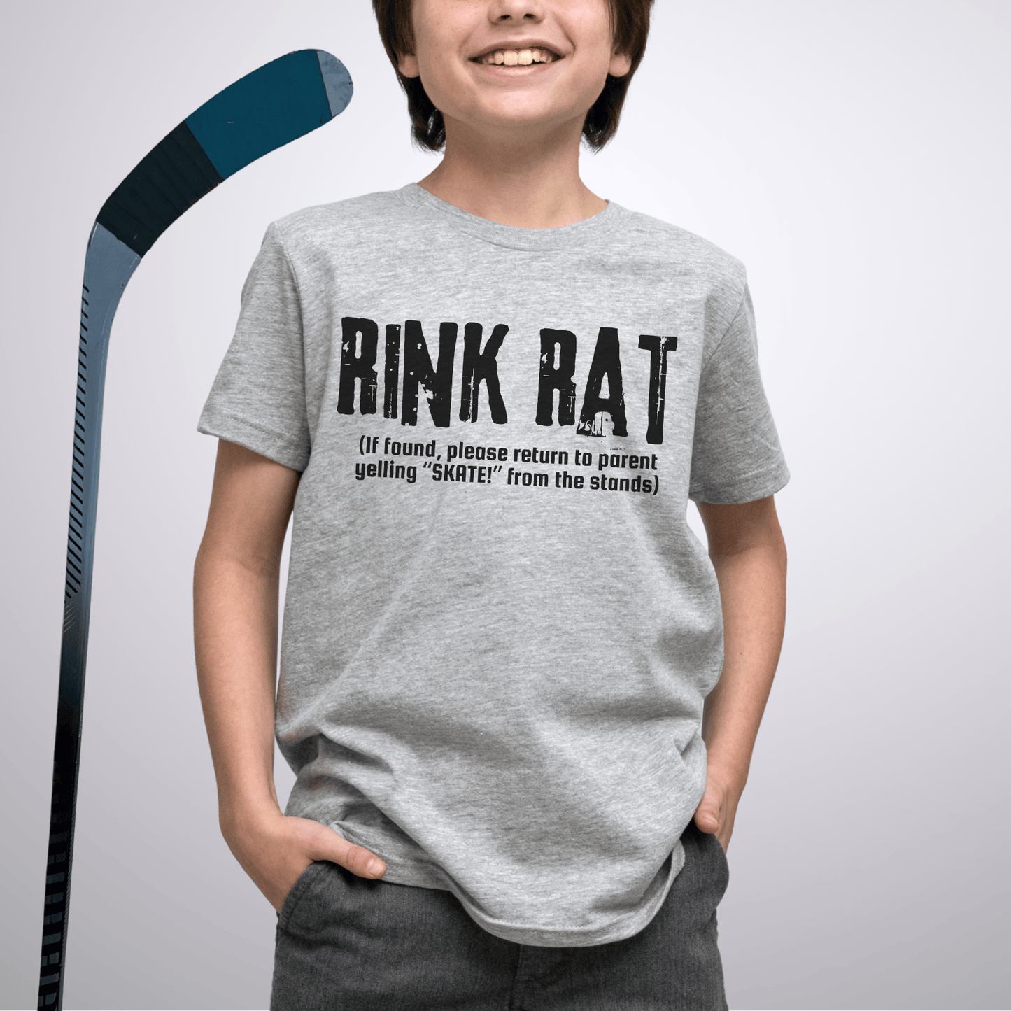 Rink Rat T-Shirt Athletic Heather / S Kids clothes