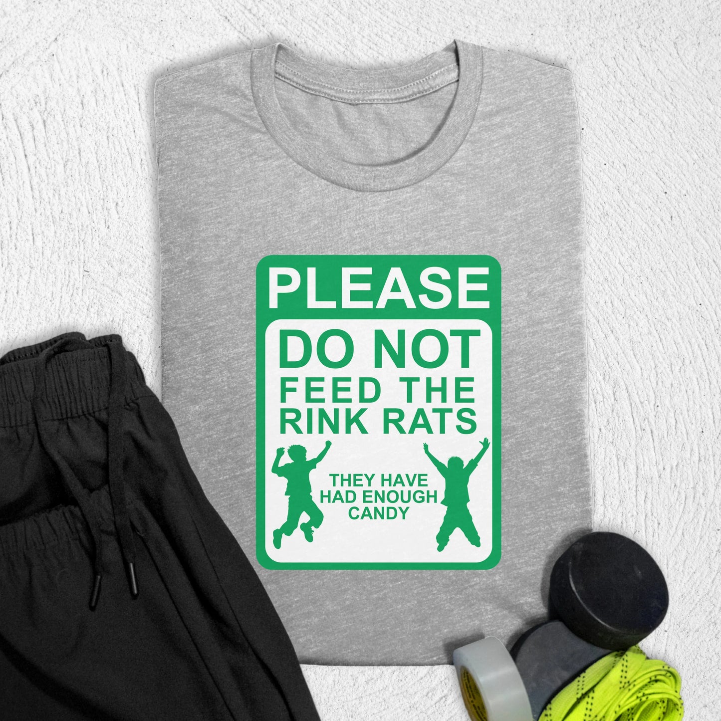 Rink Rats Sign T-Shirt Athletic Heather / S T-Shirt