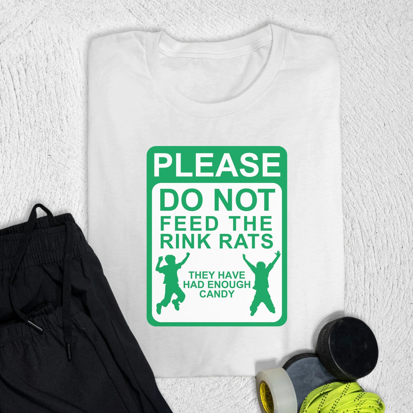 Rink Rats Sign T-Shirt White / S T-Shirt
