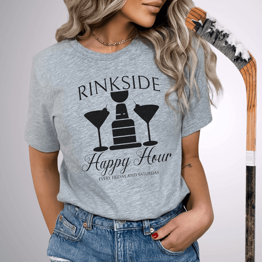 Rinkside Happy Hour T-Shirt Athletic Heather / S T-Shirt