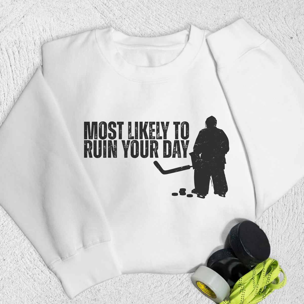 Ruin Your Day Sweatshirt S / White Sweatshirt