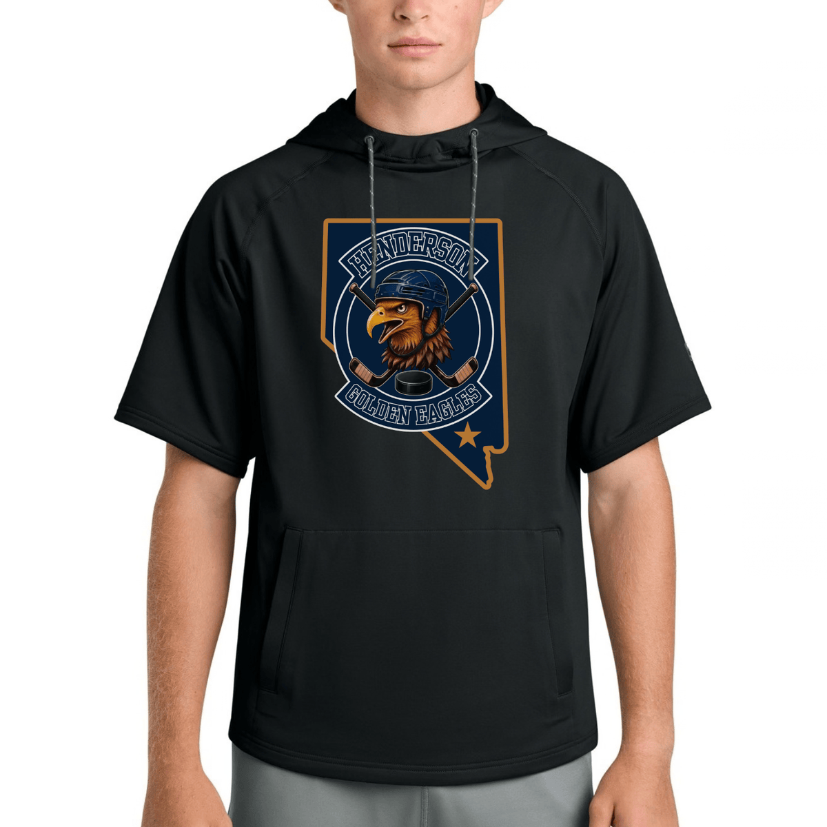 Short Sleeve Hoodie | Custom Name + Number Option Hoodie
