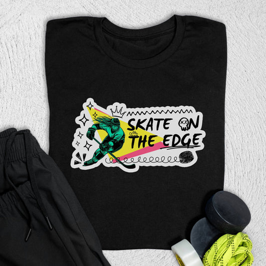 Skate on the Edge T-Shirt Black / S T-Shirt