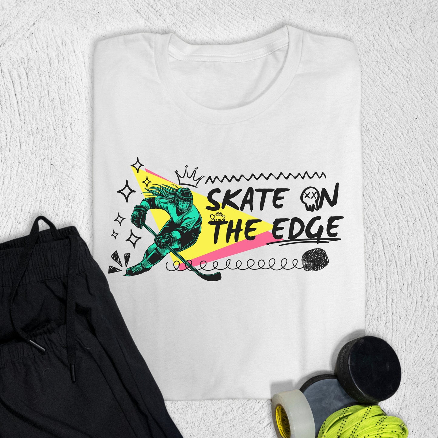 Skate on the Edge T-Shirt White / S T-Shirt