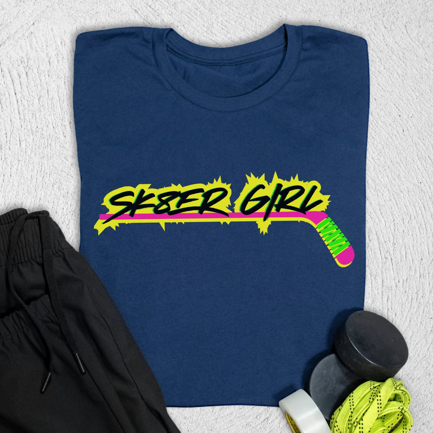 Skater Girl T-Shirt Navy / S T-Shirt