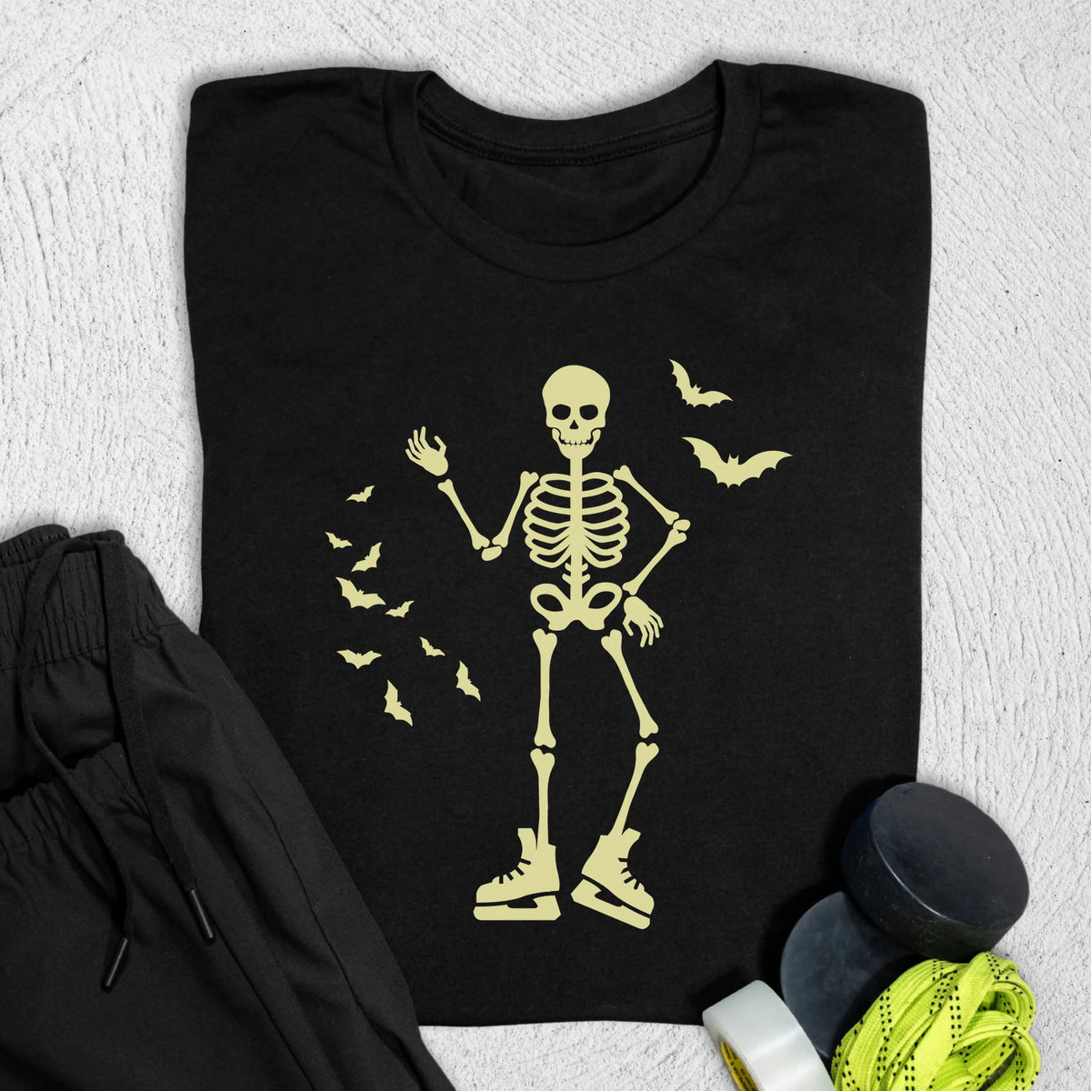 SkeleSkater T-Shirt S / Black T-Shirt