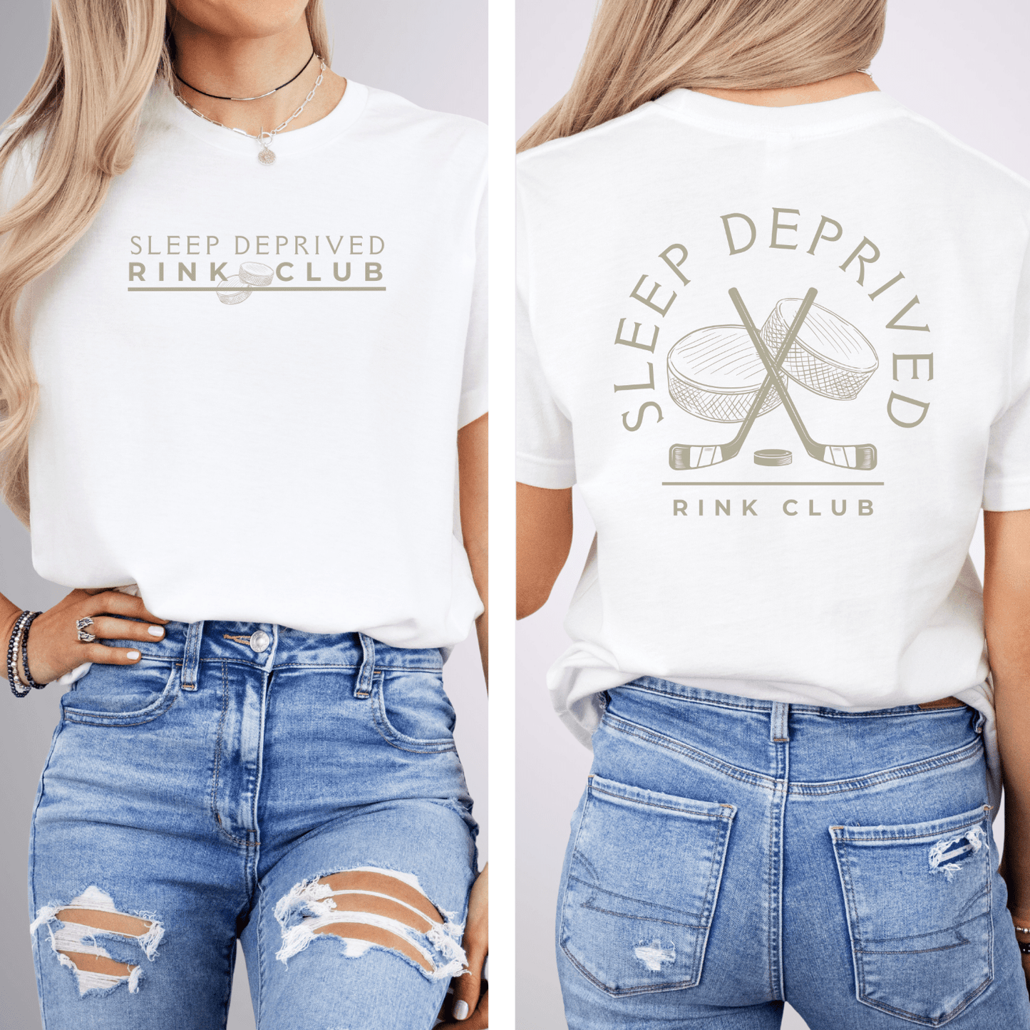 Sleep Deprived Rink Club T-Shirt White / S T-Shirt