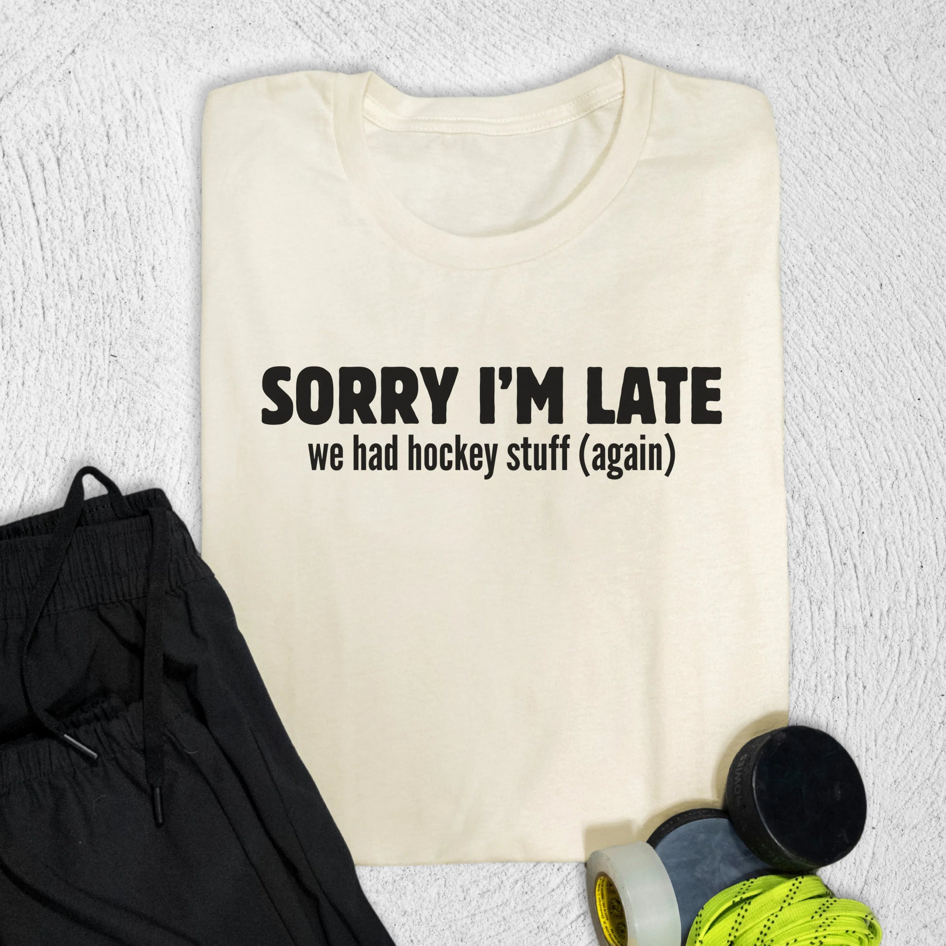 Sorry I'm Late T-Shirt Natural / S T-Shirt